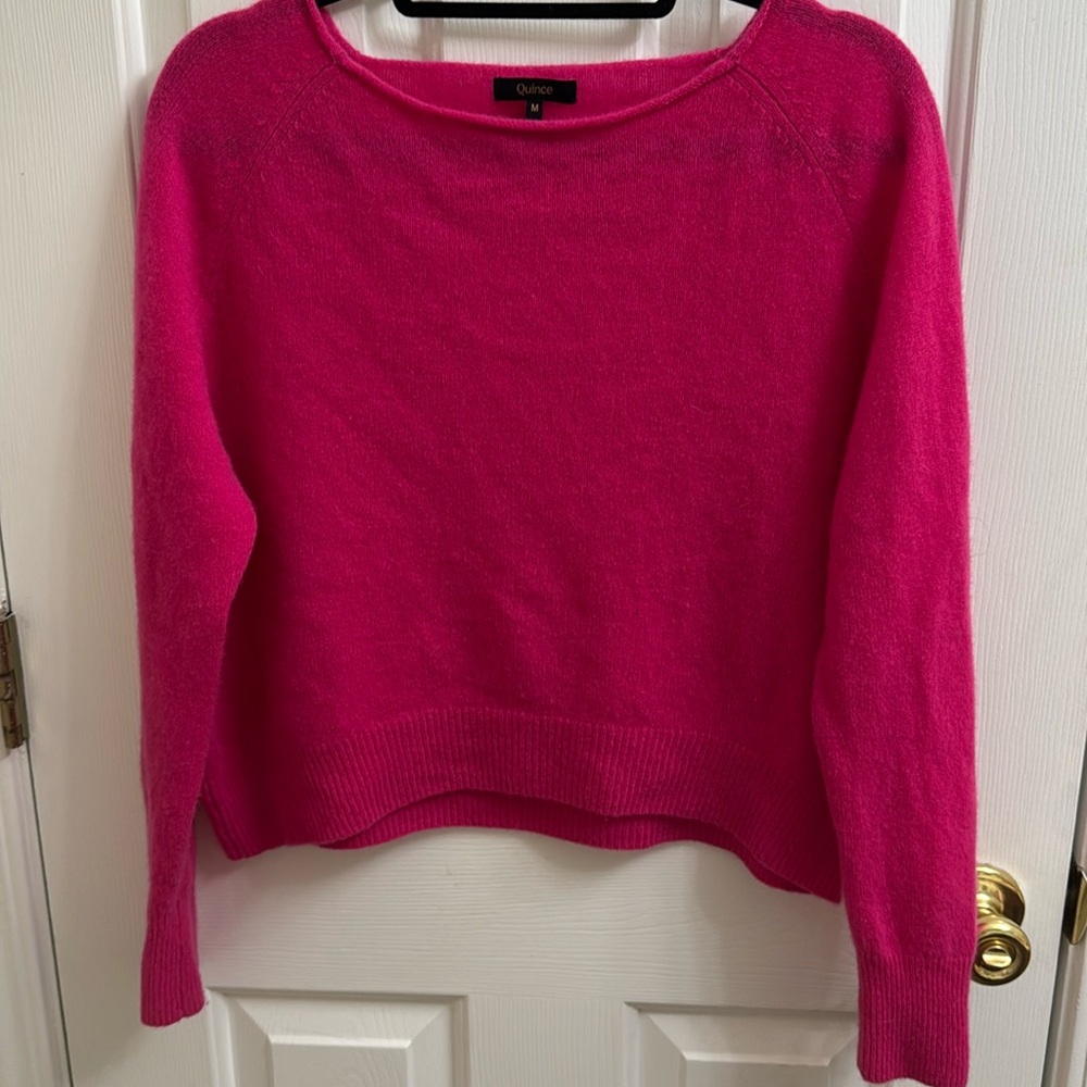 Quince boatneck Mongolian cashmere sweater